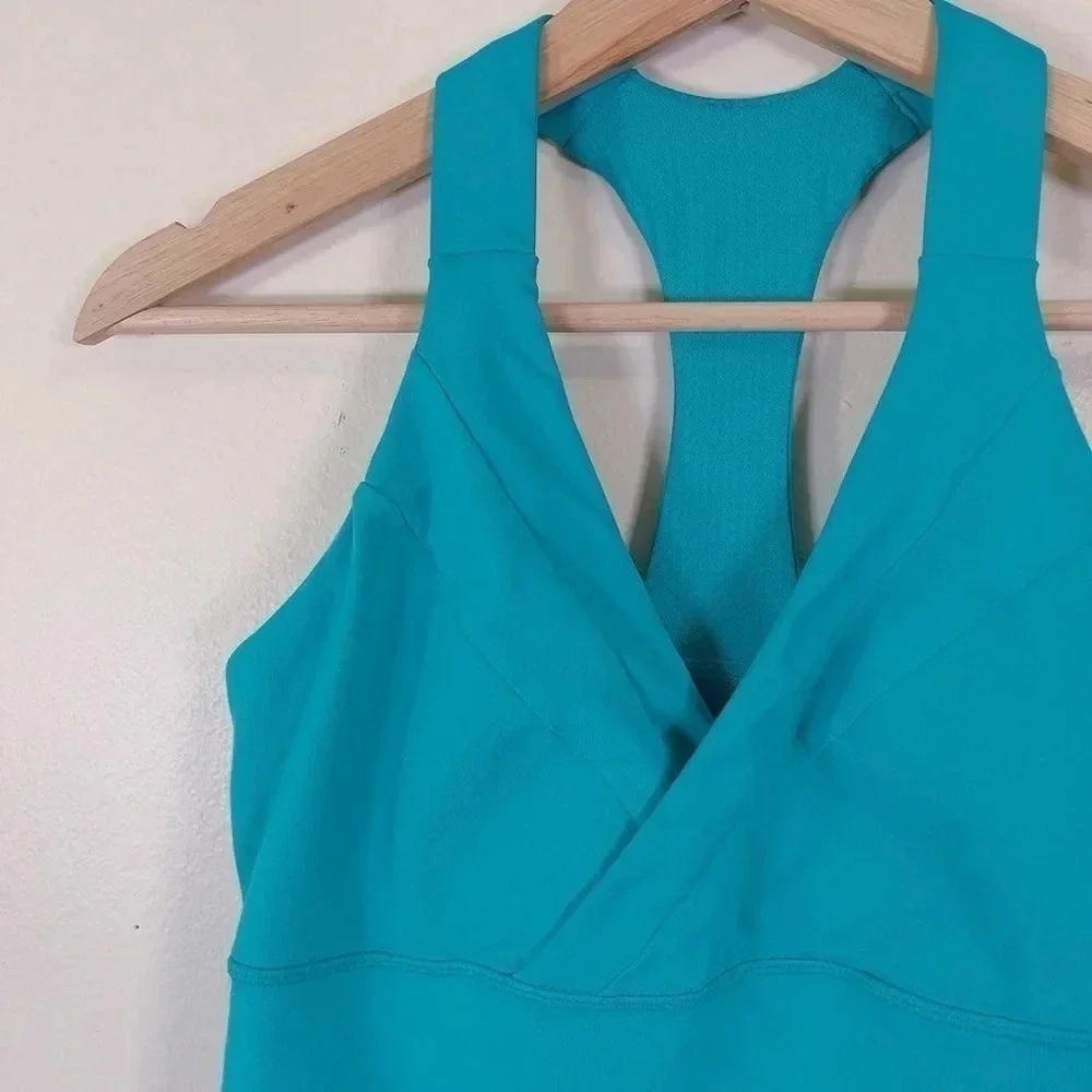 Lululemon Deep Breath Teal Racerback Tank - Picture 4 of 11
